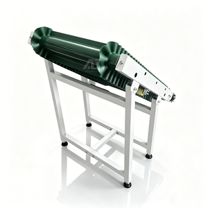 AST <strong>High</strong> <strong>Incline</strong> Cleated <strong>Belt</strong> <strong>Conveyor</strong> with Flexible Corrugated Sidewall for Granular and Powder Material Elevating Space Saving - Product Image 3