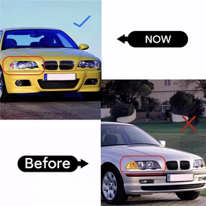 Cubierta de Lente de Faro para <span class=keywords><strong>BMW</strong></span> Serie 3 E46 98-01 Auto <span class=keywords><strong>318</strong></span>/320/325/328 Nuevo Estilo Pieza de Auto Transparente Cubierta de Lente de Faro - Product Image 5