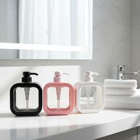 Toptan Çocuk Losyon Pompalı Şişe 300/500ml Kare Şekilli Renkli Dağıtıcı Bebek Bakım Ürünleri İçin