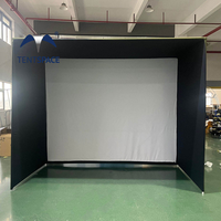 Tentspace Intérieur Golf Simulator Enceinte En Aluminium Impact Écran Pratique Gym Équipement avec High-Tech Golf Simulator