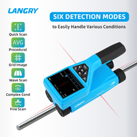Localizador de barras de refuerzo de gran oferta, escáner detector de barras de acero integrado para hormigón