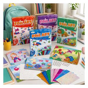 Kit de Bricolage Dinosaure Personnalisé avec Autocollants Métalliques Scéniques, Jeu de Coloriage Préhistorique, Cadeau Éducatif pour Enfants Scolaires - Product Image 6