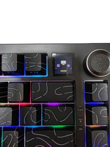 Clavier de jeu mécanique personnalisé 75% RGB Tri-mode Hotswap Gasket avec écran, 82 touches, clavier de jeu mécanique OEM avec bouton - Product Image 6