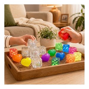 Caja Arcoíris: Juguete Luminoso de Corazón, Cubo Brillante, Bola Antiestrés, Juguete Sensorial Blandito para Niños, Proveedor de Exhibición Minorista - Product Image 3
