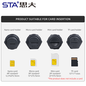 Connecteur de carte <span class=keywords><strong>Nano</strong></span> SIM étanche IP67/IP68 avec fente pour carte <span class=keywords><strong>Micro</strong></span> SIM/TF, câble FPC femelle-mâle pour extérieur - Product Image 5