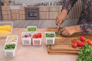 6-in-1 Eco-Friendly Airtight Safe Fridge Organiser <b>Container</b> Set <b>Plastic</b> Storage Box 3300ml Modern Easy Clean - Product Image 2