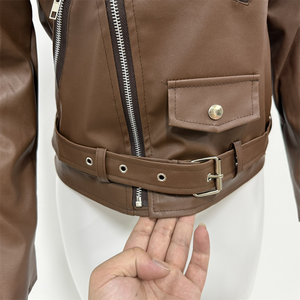 <span class=keywords><strong>Imitation</strong></span> <span class=keywords><strong>Cuir</strong></span> Femmes Slim Sashes Casual Biker Vestes Outwear <span class=keywords><strong>Femme</strong></span> Tops BF Style Noir Veste En <span class=keywords><strong>Cuir</strong></span> <span class=keywords><strong>Manteau</strong></span> - Product Image 6