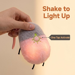 Veilleuse LED Ambiante Tactile Douce en Forme de <span class=keywords><strong>Luciole</strong></span>, Mignonne et Moelleuse, pour Décoration de Chambre d'Enfant, Vente en Gros de Jouets - Product Image 3