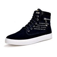 Chaussures de marche d'extérieur à lacets grande taille en promotion, baskets montantes décontractées pour hommes, style designer, vente en gros