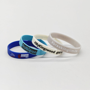 สายรัดข้อมือซิลิโคนคุณภาพสูงแบบกำหนดเอง สร้างสรรค์กำไลยางของคุณเองพร้อมข้อความหรือโลโก้ ผลิตภัณฑ์ส่งเสริมการขายแบบส่วนตัว - Product Image 5