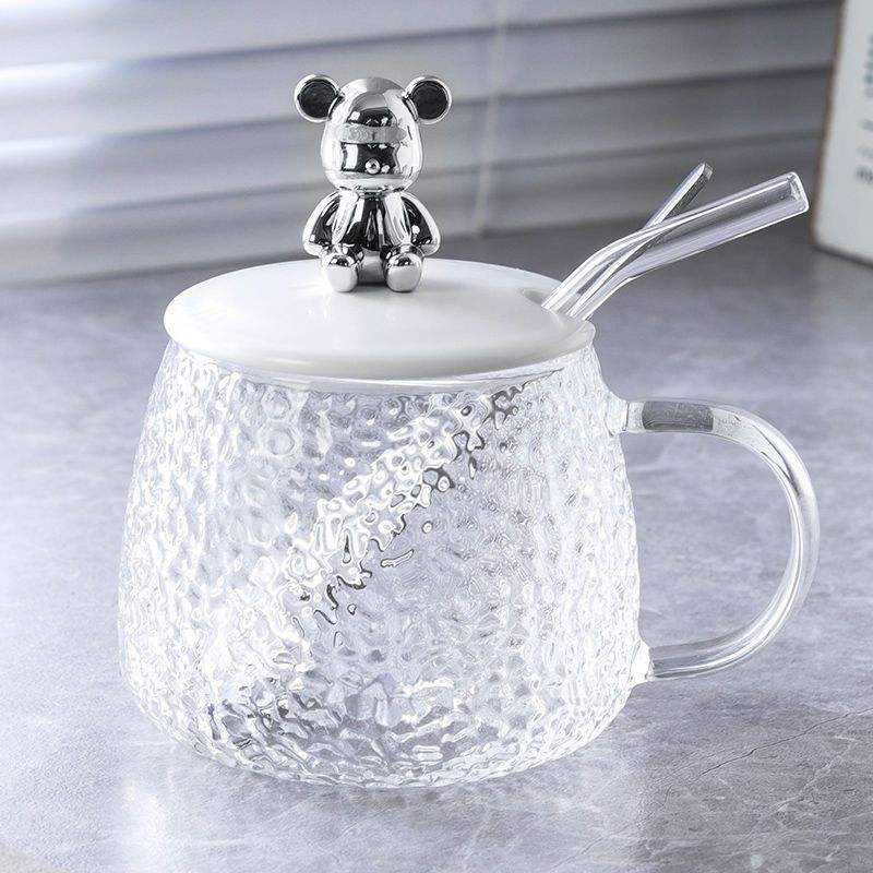 Bear cup with lid spoon