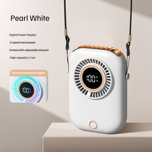 Super Easy Hands-Free Hanging <b>Neck</b> Fan with Lanyard, Quiet Turbine Cooling Fan for Outdoor & Travel - Product Image 3
