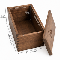 Boîte en bois de noyer personnalisée, emballage cadeau en bois massif de qualité supérieure, boîte à souvenirs personnalisée, vente en gros, vente au détail, fourniture de marquage de marque