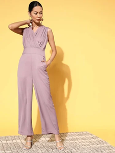 100% Cotton Made Women Jumpsuit Semi Formal Style Full Length Casual Wear Jumpsuit For Women Wear By Exporters - Product Image 3