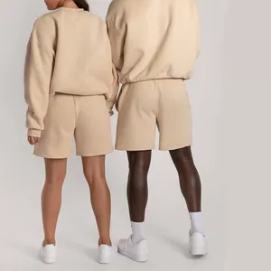 Vendita calda personalizzato abbigliamento casual mens sudore mutanda di cotone unisex pantaloncini slim set chino tuta pantaloncini