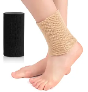 Série de saúde recuperação esportes tornozelo elástico capa de pressão dedo patinação calcanhar guarda de proteção