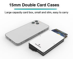 Tarjetero CardHoda, Delgado, Automático, de Aluminio, con Bloqueo RFID Doble, para Cartera, 6 Pulgadas, 12 mm de Grosor - Product Image 2