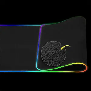 Pengisi daya nirkabel Logo kustom isi daya nirkabel ukuran besar, alas tetikus alas Mouse Gaming LED RGB