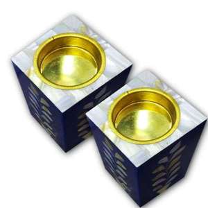 Bone Inlay Style <b>Candle</b> Holder with Handmade <b>Small</b> Size Inlay Craft <b>Candle</b> Holder for Decoration Hot Sale Brass Tea Light - Product Image 1