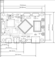 Placa base pequeña para tablet industrial Android con Rockchip RK3566, placa PCB integrada para tablet, controlador EDP LVDS MIPI.