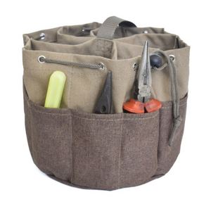 Bolsa organizadora de herramientas con 17 bolsillos, cordón de ajuste suave y asa de nailon, ideal para electricistas y técnicos de HVAC (muestra gratuita) - Product Image 6
