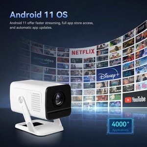 Nuevo Proyector Portátil Inteligente X1Q 2025, Android 11, Cuatro Núcleos, con WiFi 6, Video 4K, 720P, Mini Cine en Casa 3D, <span class=keywords><strong>Versus</strong></span> HY300 Pro - Product Image 5
