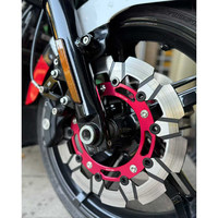 Disque de frein avant Black3 compatible avec Harley 24 Rear Touring 13 pouces, disque de frein Highway Glide 117