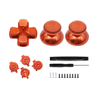 Boutons D-pad ABXY en métal pour manette PS5 Or