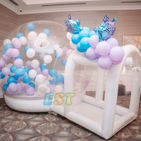 Maison de ballons de fête gonflable fond gonflable dôme Igloo en cristal maison à bulles ballons transparents maison à bulles gonflable