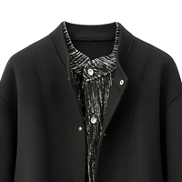 Manteau en laine double face à coupe ample pour homme