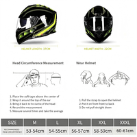 Casque intégral populaire avec coque ABS homologuée, double visière, protection pour moto, scooter, usage quotidien, toutes saisons