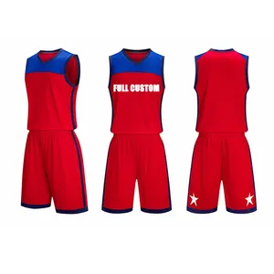 Low moq quick dry breathable basketball jersey youth sublimated basketball uniforms wholesale
