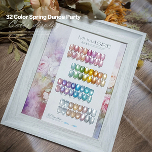 Ailanuo ชุดเจลทาเล็บเจลเคลือบเงาตาแมวมี32สีนีออนเจลลี่แสงจันทร์สำหรับแมว - Product Image 2