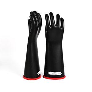 Guantes de protección de voltaje Clase 1 Goma dieléctrica impermeable 10KV HV Guantes para proteger contra la electricidad - Product Image 1