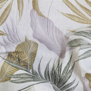 Rideaux en <span class=keywords><strong>tissu</strong></span> 100% <span class=keywords><strong>lin</strong></span> pour vêtements, Textile personnalisé de haute qualité, imprimé palmier Boho <span class=keywords><strong>blanc</strong></span> - Product Image 6