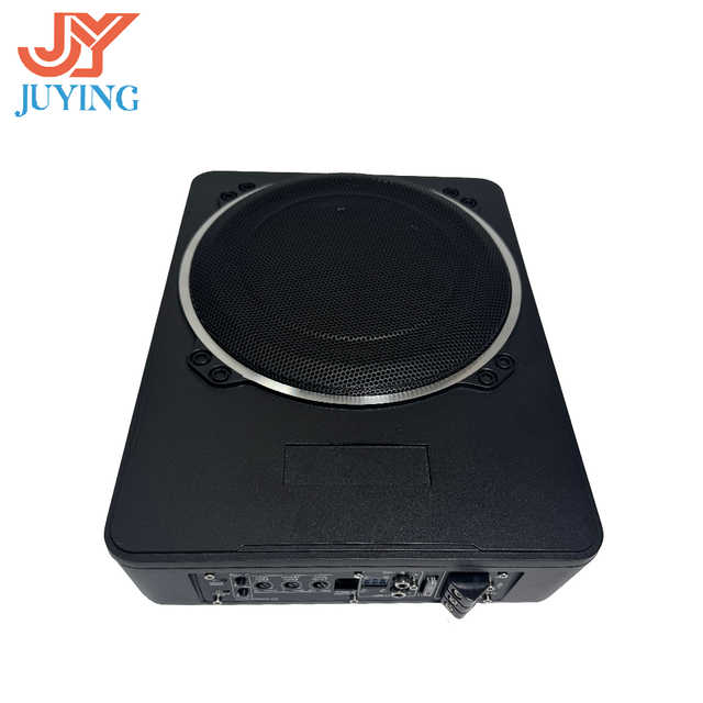 Active Powered Under Seat Bass Woofer 10 Inch 500W Slim Full Aluminum Single Coil Mono Car Customizable Shell Look