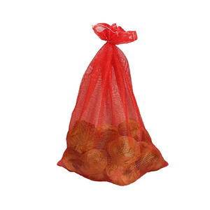 Sacs en filet circulaire Raschel PP de différentes tailles (10 kg, 25 kg) de couleur rouge, rose, vert, violet pour oignons, pommes de terre et légumes. - Product Image 1