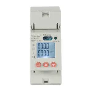 Acrel Din Rail Multifunctionele Enkele Fase Energys Meter Lcd-Scherm ADL100-ET/C Met Rs485 Modbus Rtu Communicatie