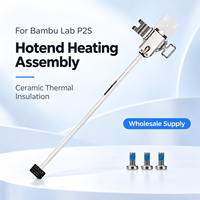 Part Printer 3D Grosir, Basis Pemanas Keramik dengan Blok Isolasi Termal untuk Perakitan Hotend Extruder Bambu Lab P2S