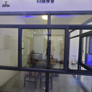 Fenêtre à auvent en aluminium, fenêtre <span class=keywords><strong>coulissante</strong></span> <span class=keywords><strong>horizontale</strong></span> pour maison avec isolation thermique et style minimaliste - Product Image 5