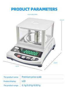 Hochpräzise LCD-Elektronikwaage 0,001g Labor-Digitalwaage mit Doppelseitiger Anzeige OEM - Product Image 2