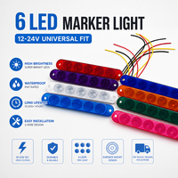 Kit de feux de signalisation latéraux LED, feux de détresse, clignotants, 2x5, télécommande sans fil, 12-24V, DH-041, Net Flash