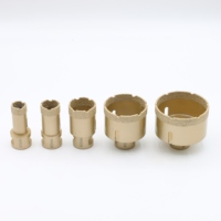 NAILI Forets diamantés brasés sous vide à finition peinture, longueur totale 60 mm, pour maçonnerie, granit, marbre, scie cloche 55 mm