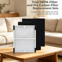 Kits de remplacement de filtre HEPA véritable et de filtre pré-carbone pour Idylis AC-2119, IAPC-10-140, IAP-10-100 #   IAF-H-100A