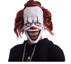 Costumi di Halloween Spaventosi, Outfit Realistico da Clown <span class=keywords><strong>Horror</strong></span> con Maschera per Feste a Tema - Product Image 1