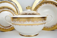 Service de vaisselle élégant en porcelaine fine Vajilla Cermica table de salle à manger bols et assiettes service de table vaisselle en céramique