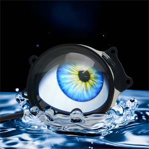 Nouveaux projecteurs LED RGB dynamiques « Demon Eyes » pour voitures, ampoules antibrouillard/de conduite 12V en aluminium couleur personnalisée, accessoires d'affichage - Product Image 2