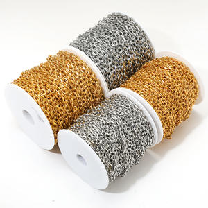 Cadenas de Acero Inoxidable <span class=keywords><strong>Lovestory</strong></span> E373, las Más Vendidas, con Diseño de Flores en Ángulo, para la Fabricación de Collares y Pulseras al por Mayor - Product Image 2