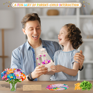 Juguete Educativo Interactivo DIY: Máquina de Prensado de Flores de Tela para Aprender - Product Image 4