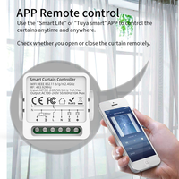 Contrôleur de rideaux intelligent WiFi SIXWGH Tuya avec sauvegarde RF433 10A, compatible avec Alexa et Google Home pour stores enrouleurs et stores vénitiens